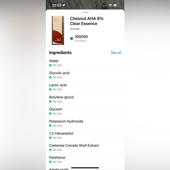 Is tree Chestnut AHA 8% Clear Essence - Picture 2 of 5